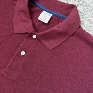 Brooks Brothers Men’s XXL Est.1818 Performance Polo Burgundy Shirt Main Line